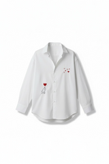 VALENTINE POPLIN SHIRT - WHITE
