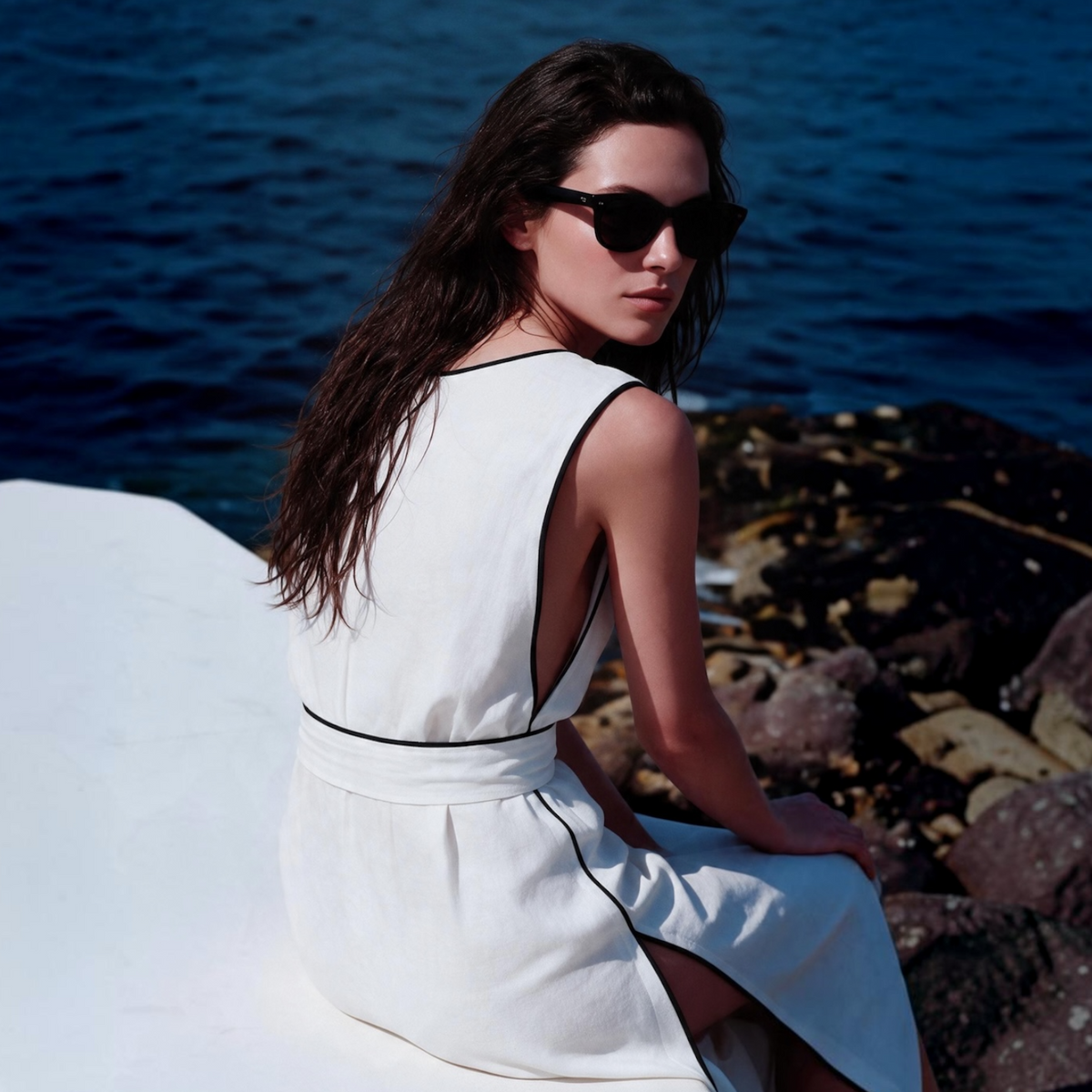 NORA DRESS -  WHITE