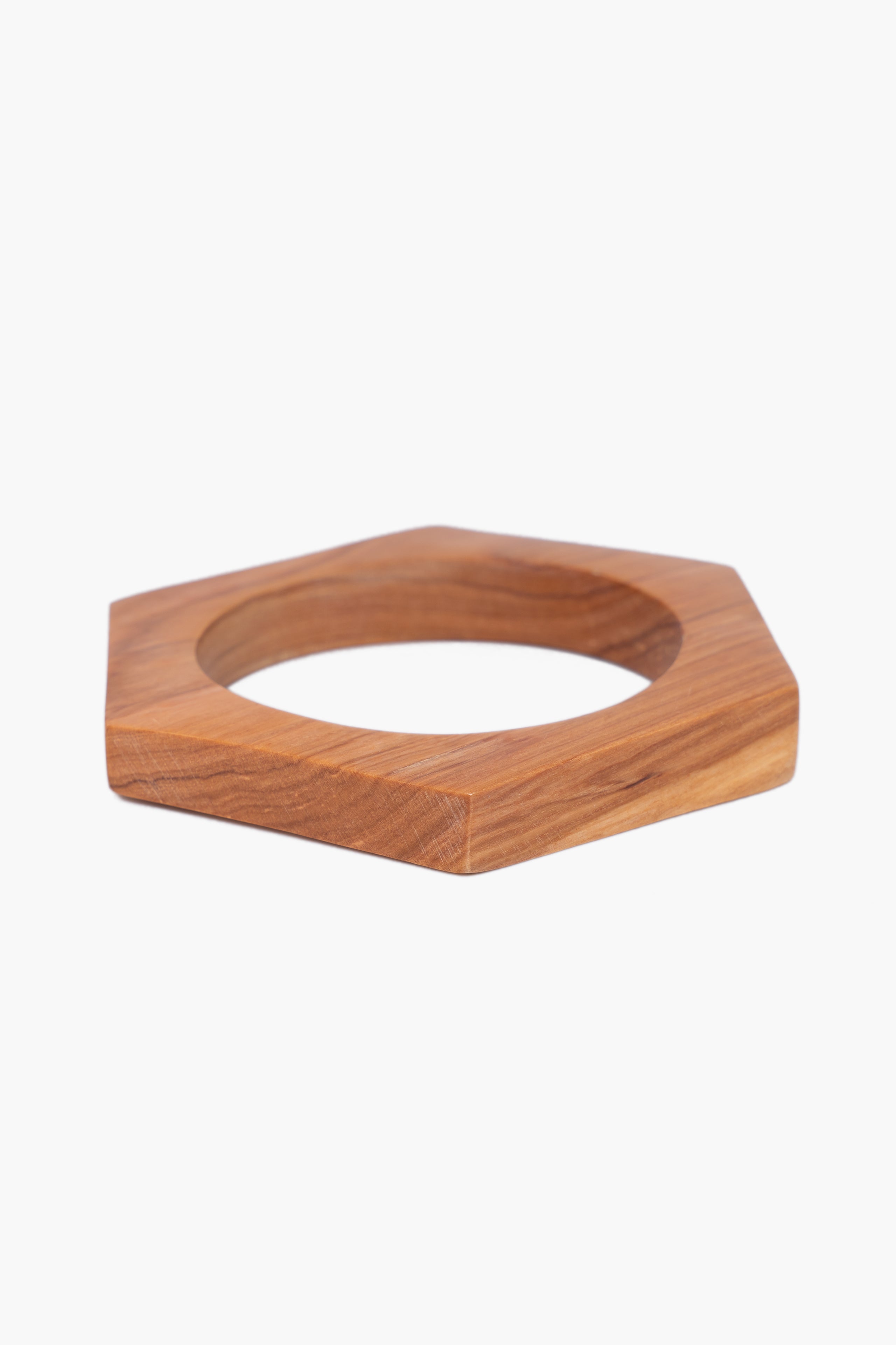 CINDY WOODEN BRACELET - HEXAGON
