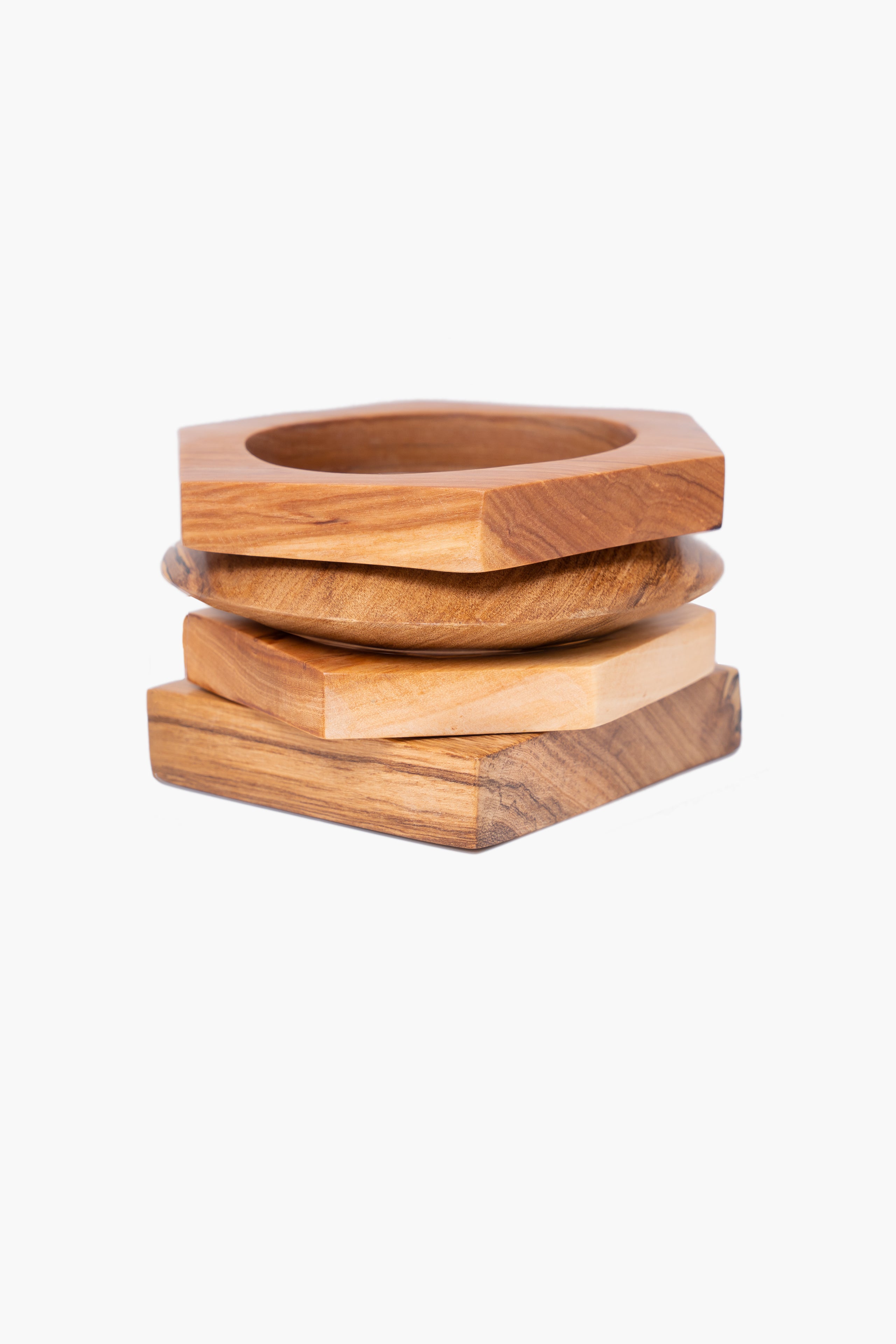 CINDY WOODEN BRACELET - SQUARE
