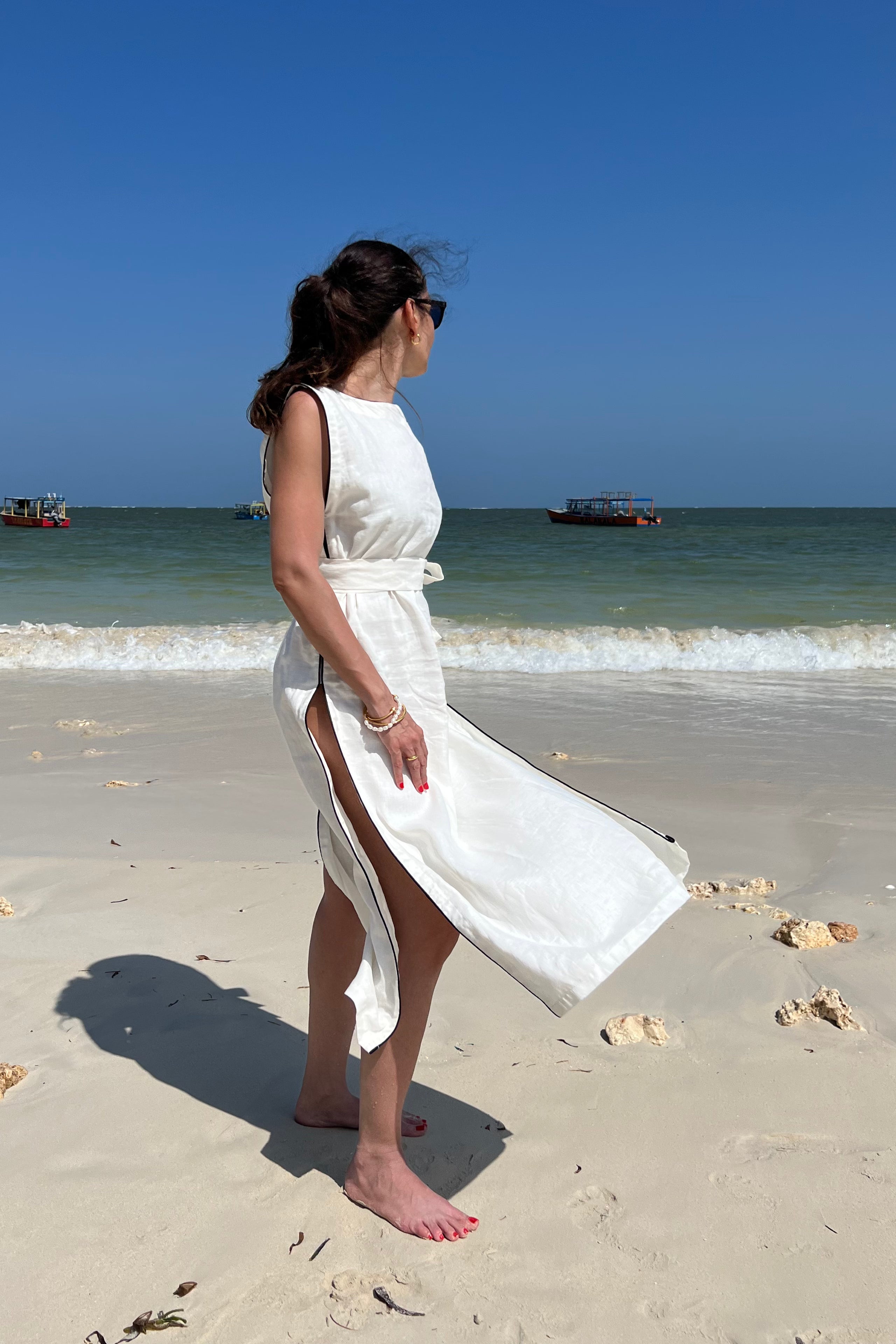 NORA DRESS -  WHITE
