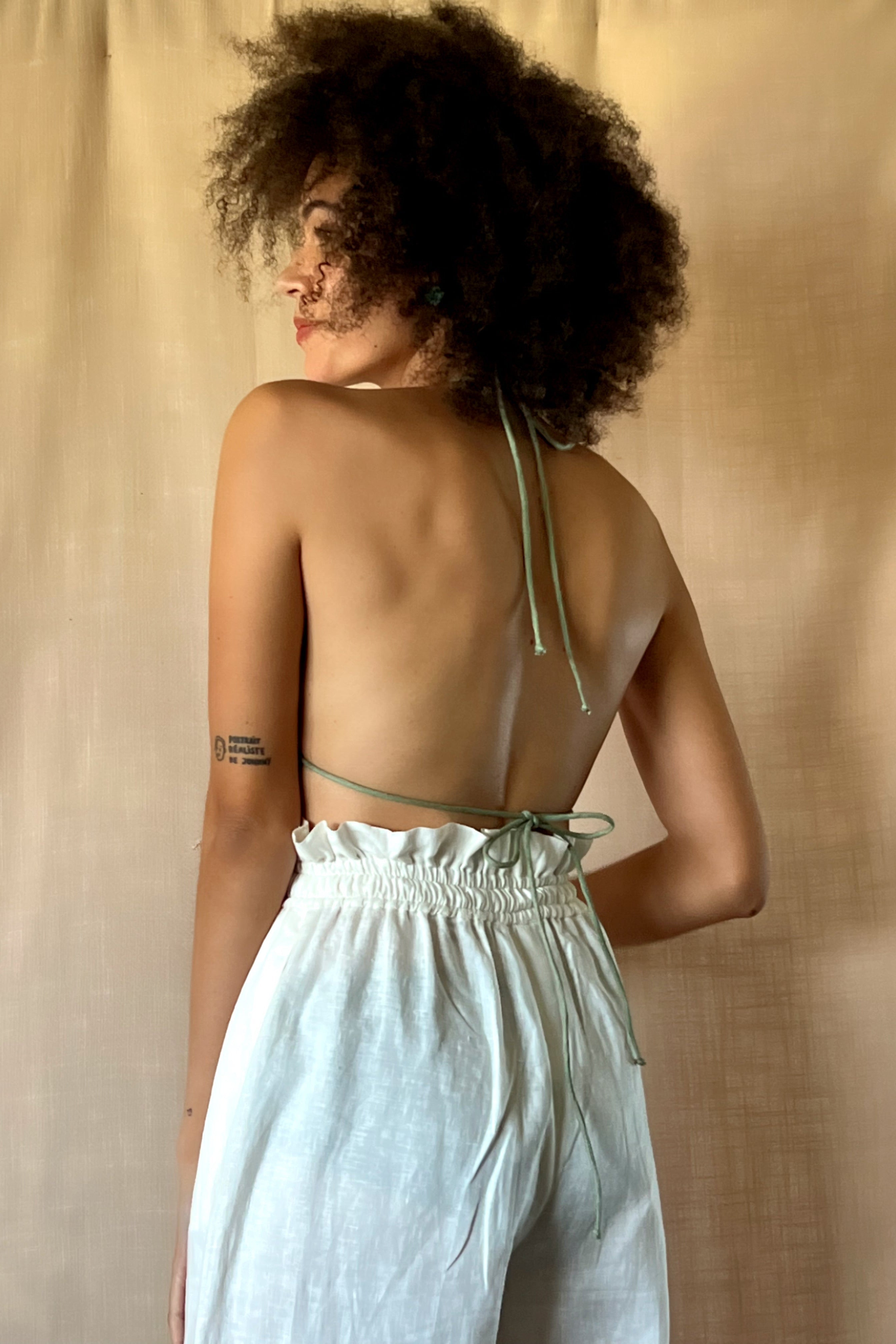 ELLA BRA TOP - OLIVE GREEN