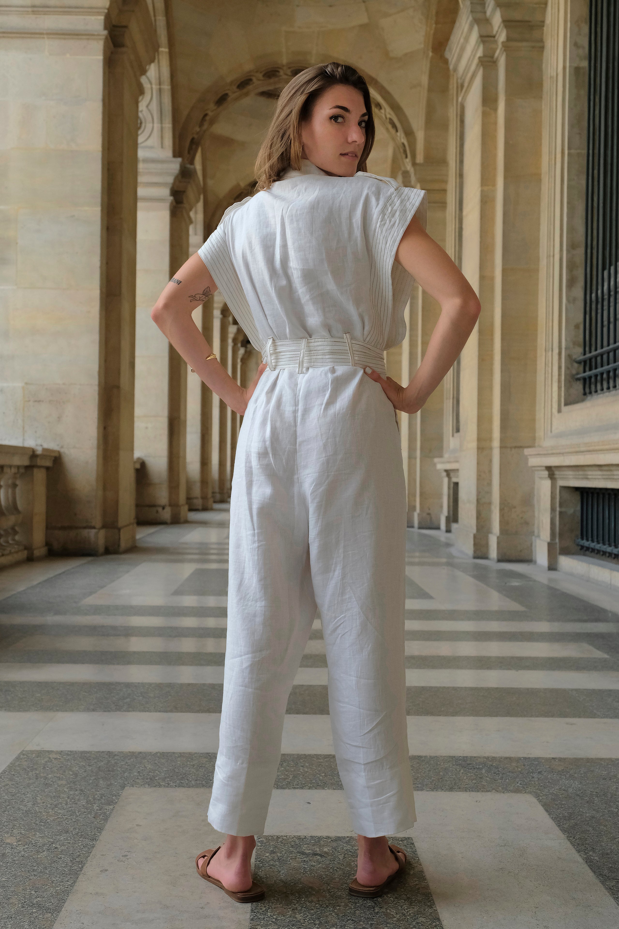 ELSA JUMPSUIT - OFF WHITE