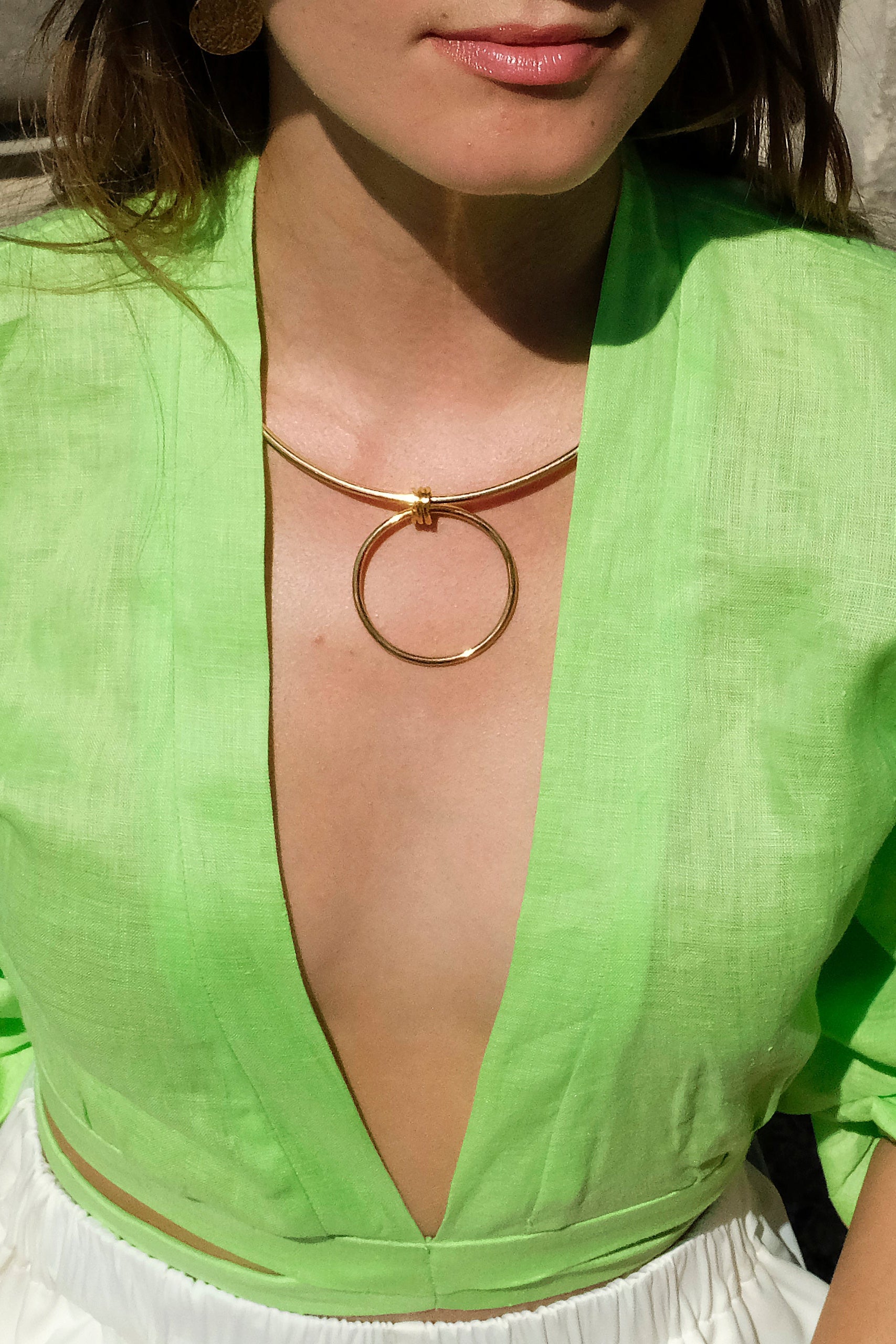 GAIA TOP - LIME GREEN