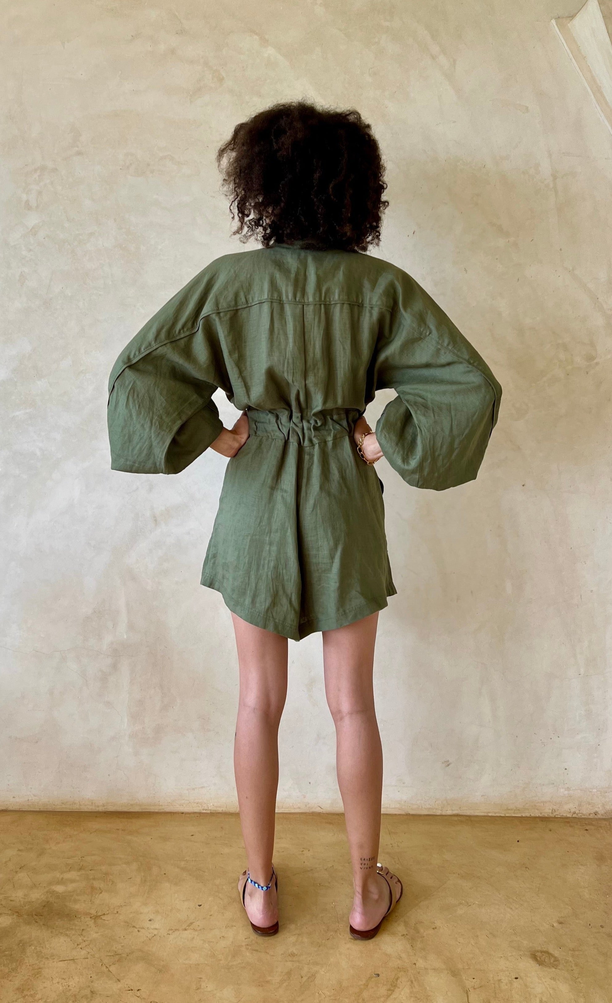ISLA JUMPSUIT - DARK OLIVE