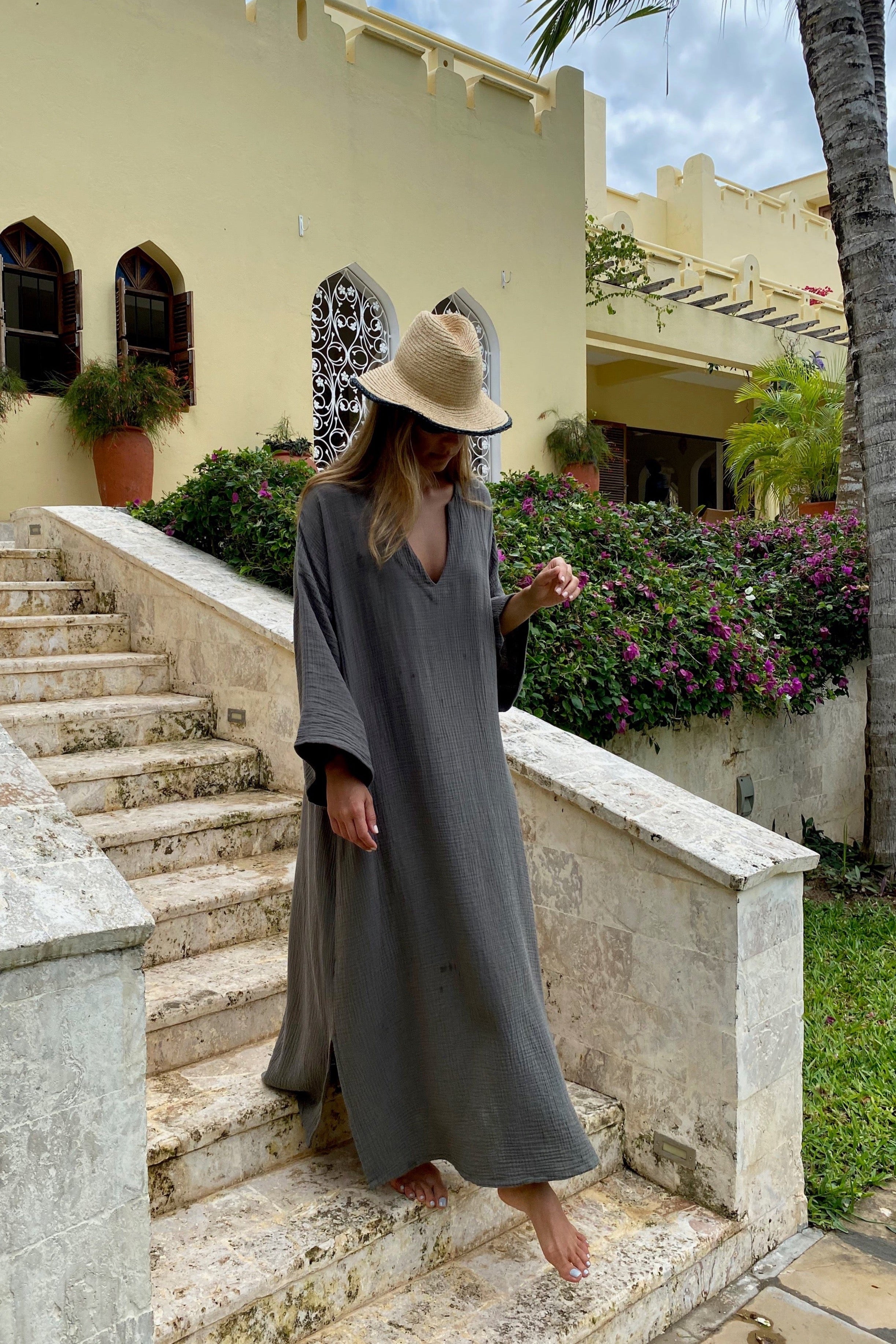 LARA DRESS - DARK KHAKI