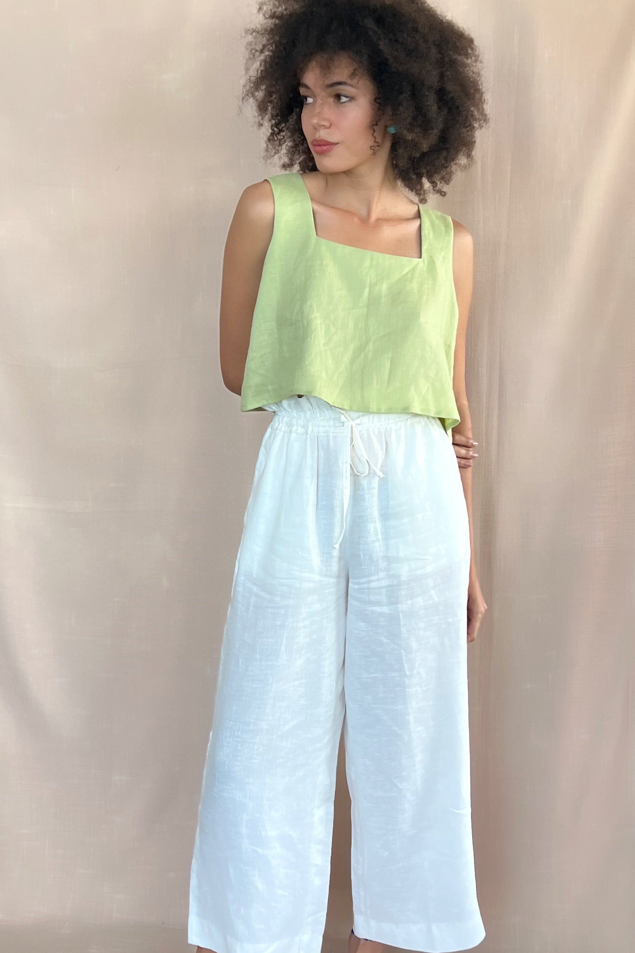 LORA PANTS - WHITE