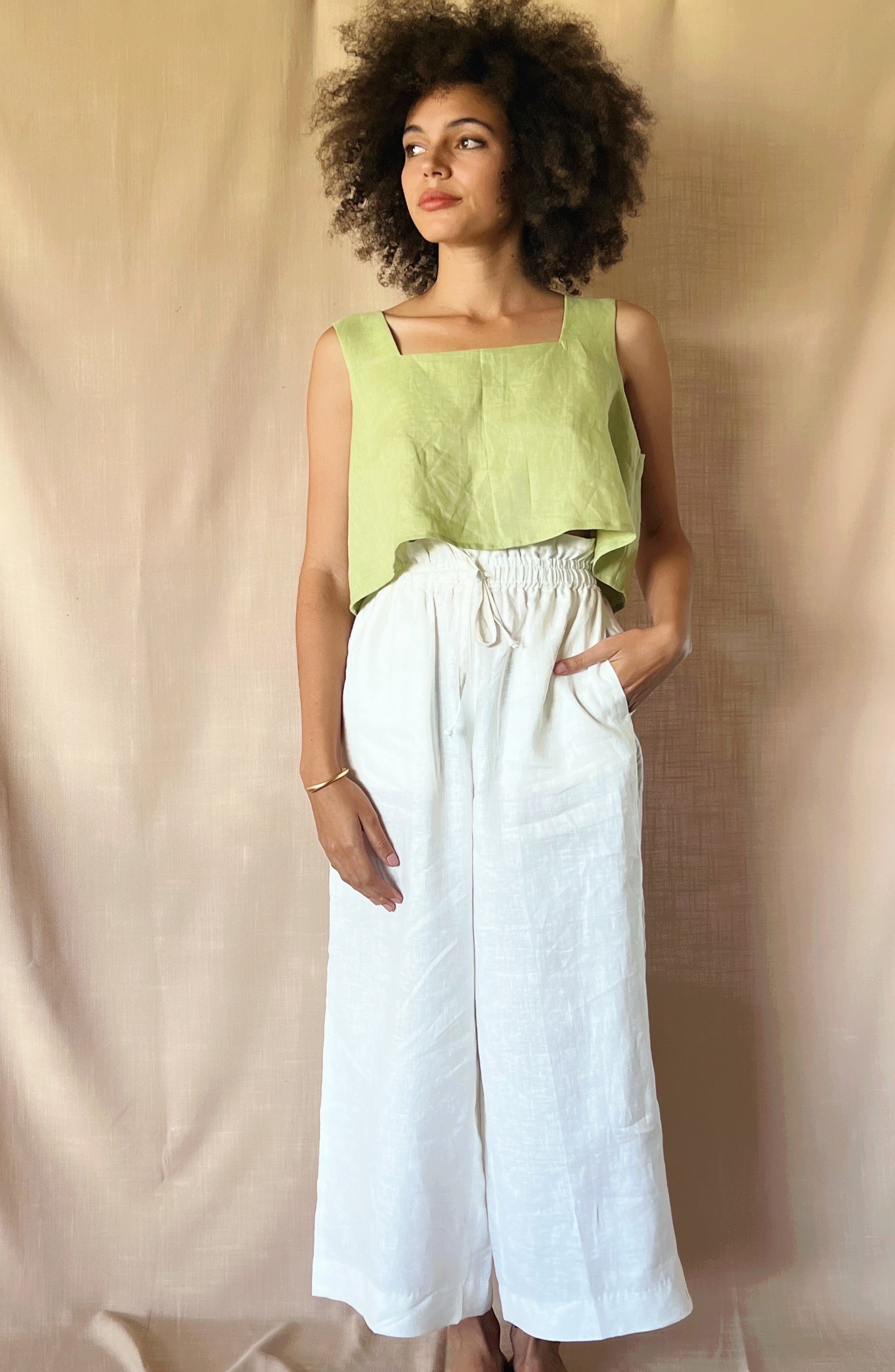 MIA TOP - OLIVE GREEN
