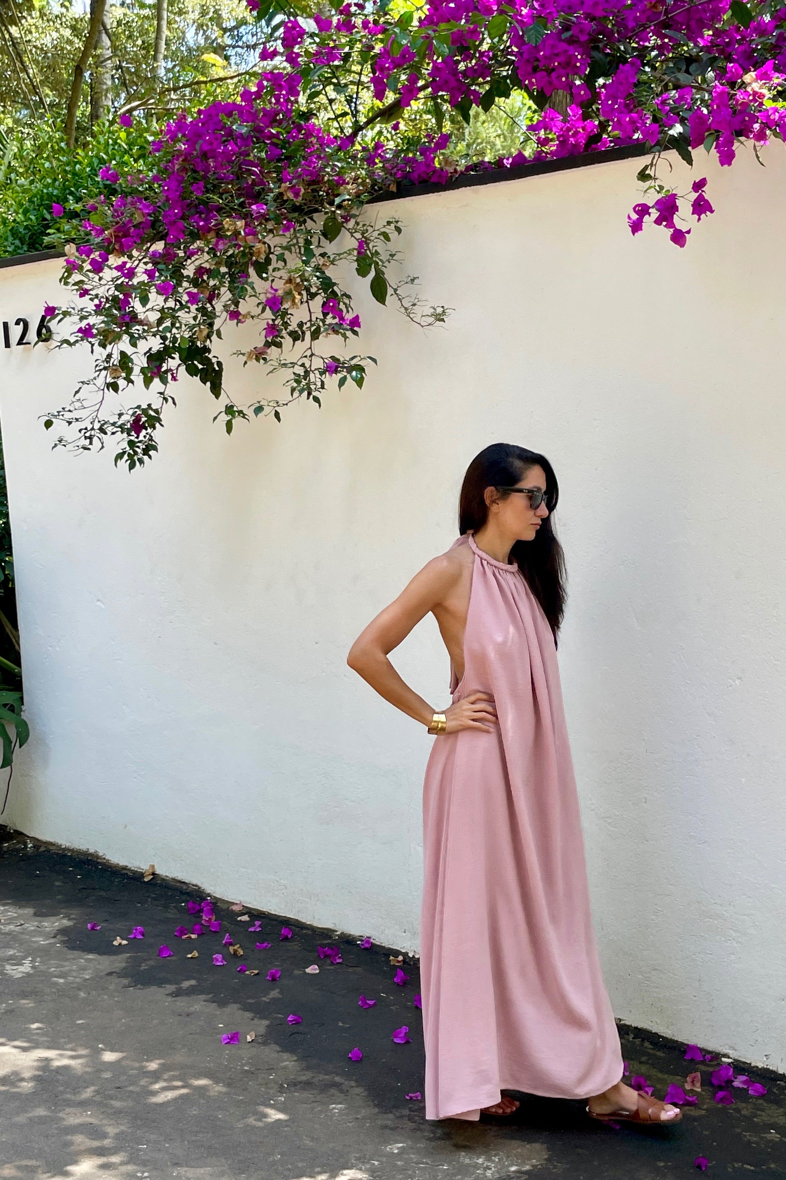 ROXIE DRESS - DUSTY PINK