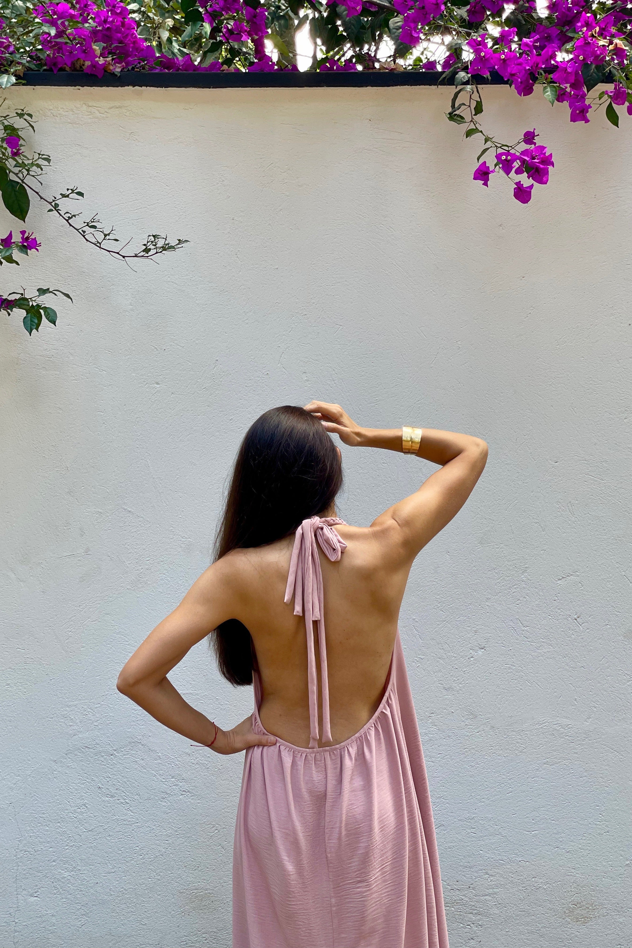 ROXIE DRESS - DUSTY PINK