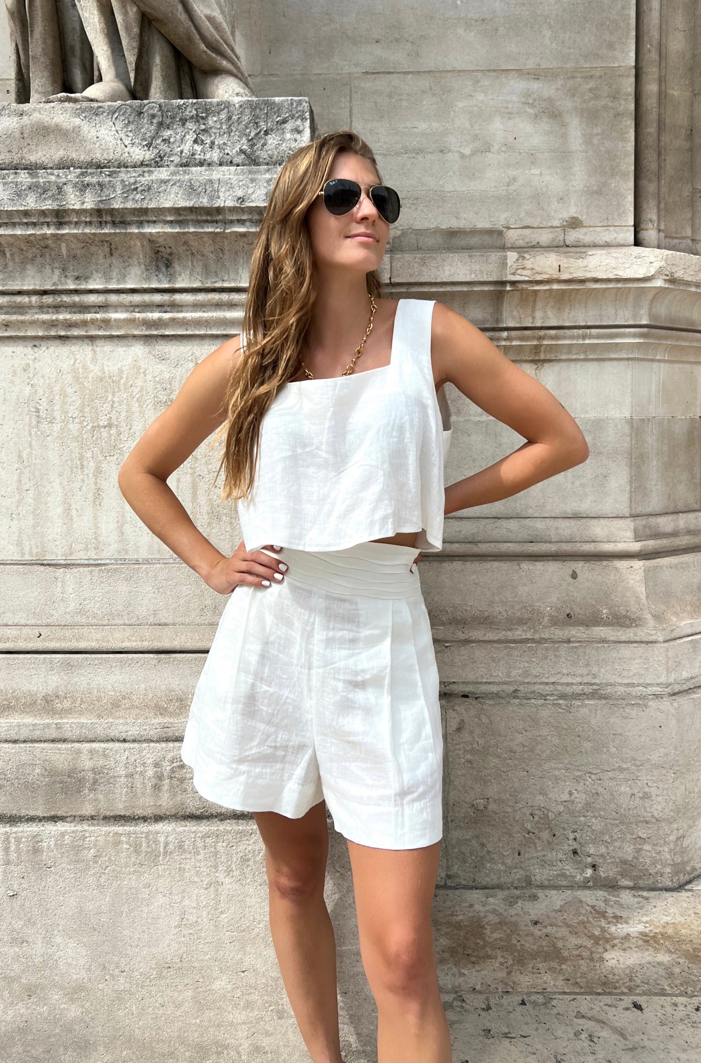 TAMARA SHORTS - OFF WHITE