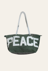 WEEKEND BAG PEACE - GREEN FOREST