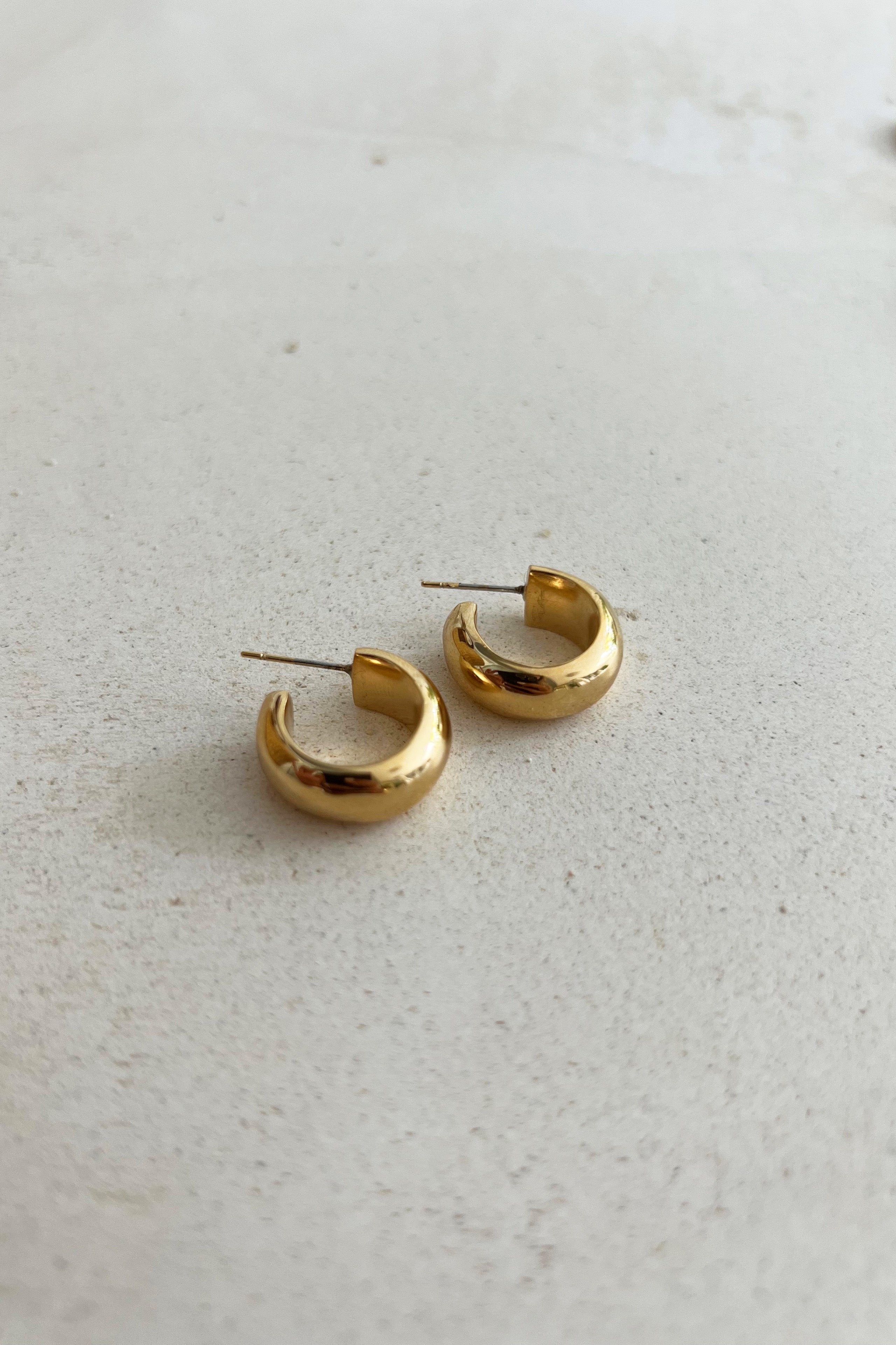 BANU MINI HOOPS - SHINY